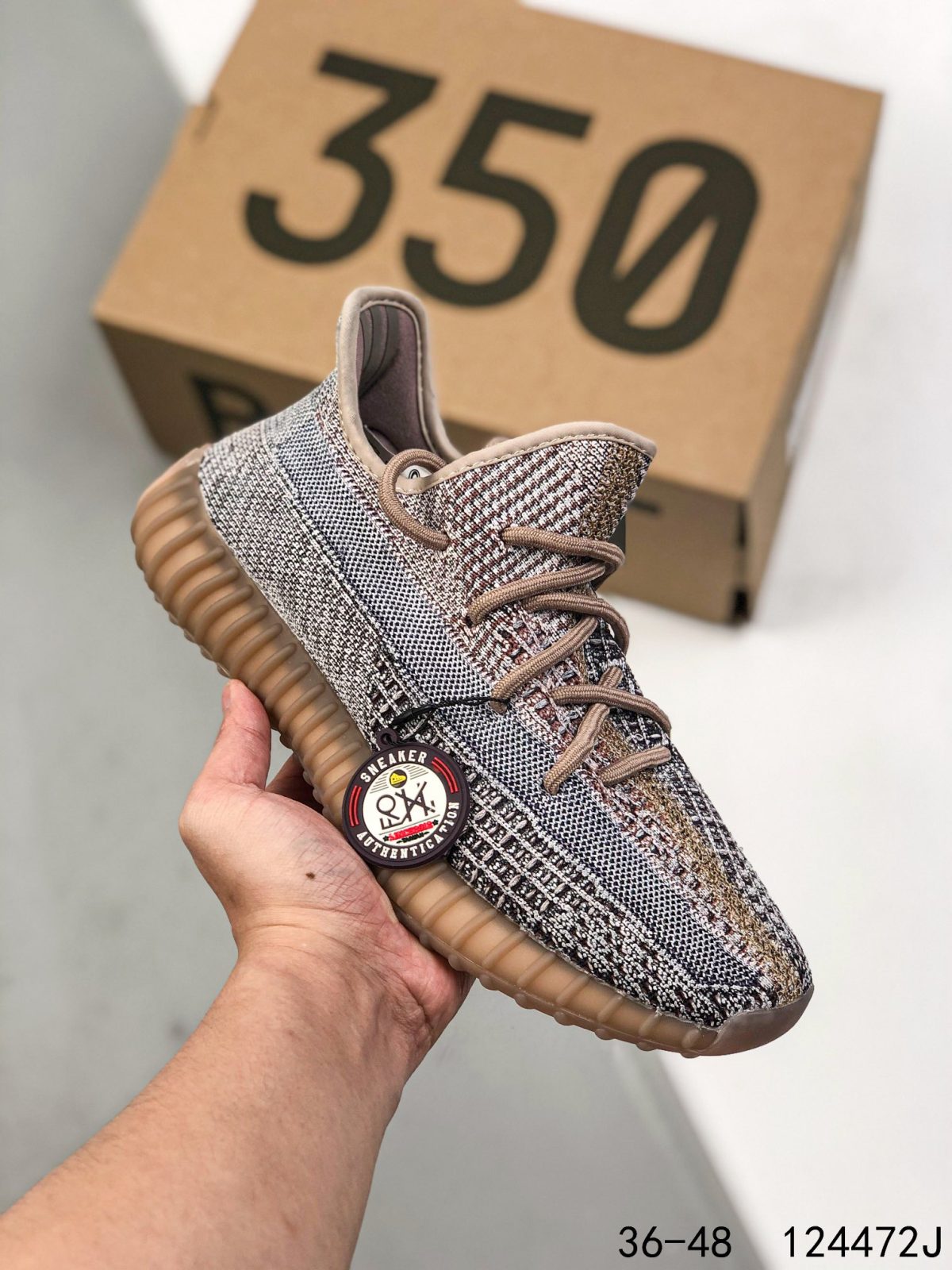Yeezy 350 Boost 350 V2 Mens/Women Sneakers Shoes Dark Brown 36 - 45 - Image 1