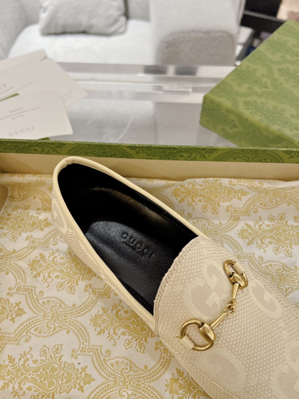 Gucci Jordaan GG Flora Loafers Size 35-41 - Image 7