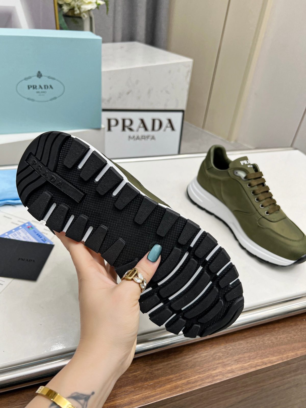 Prada 2024 New Prax 01 Re-Nylon Sneaker Size 36-46 - Image 8