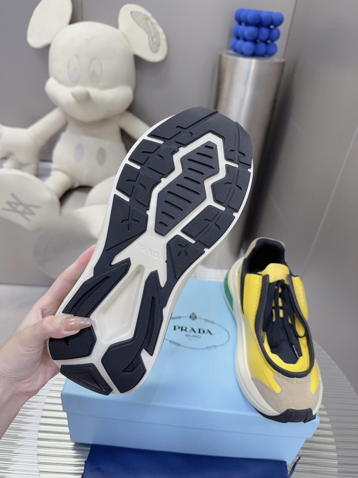 Prada 2024 New Systeme brushed leather dad Sneaker Size 36-45 - Image 9