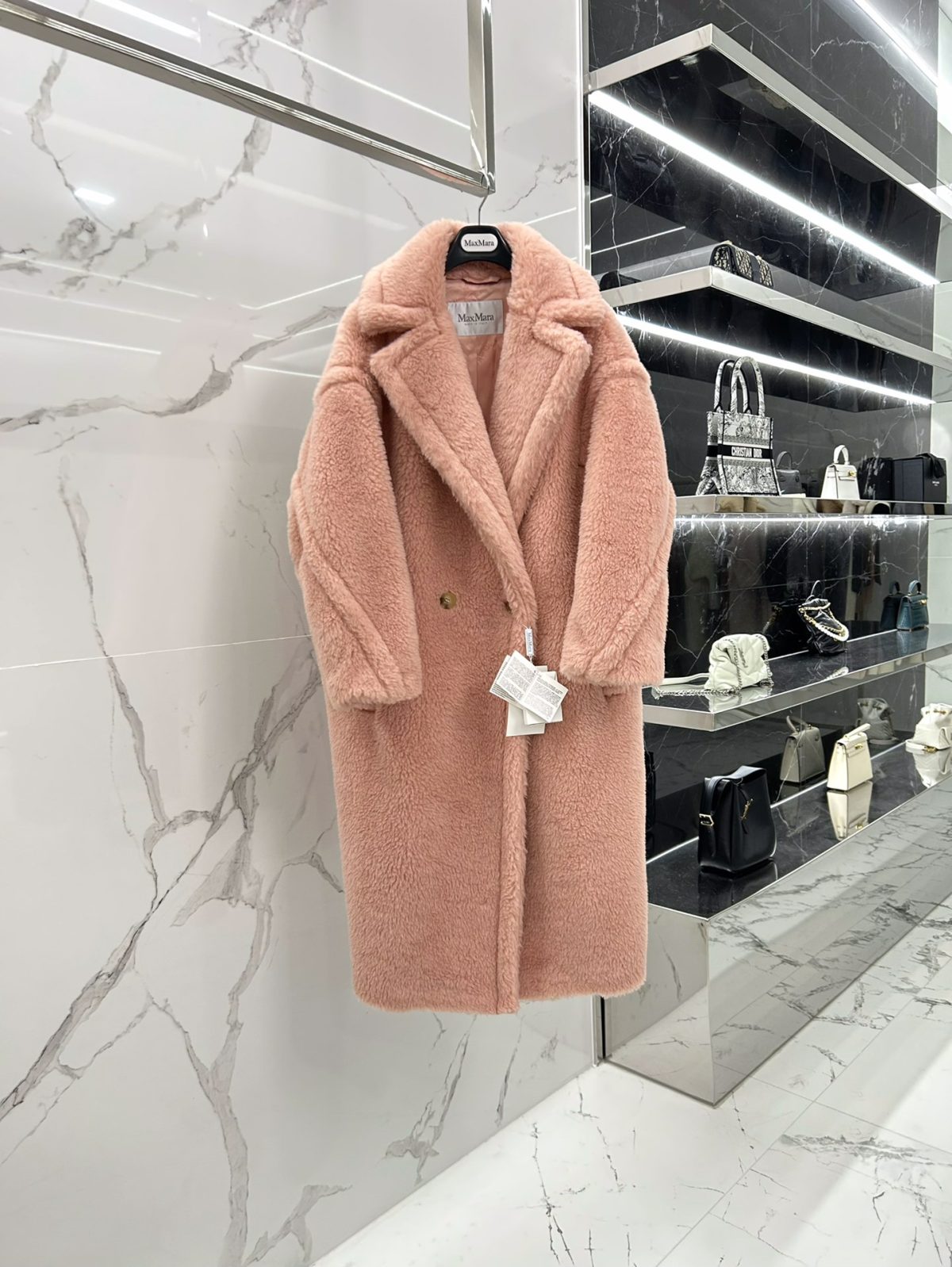 Max Mara Teddy fur long coat Size XS-M - Image 1