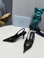 Prada Brushed Leather Slingback Pumps Size 35-41 - Image 4