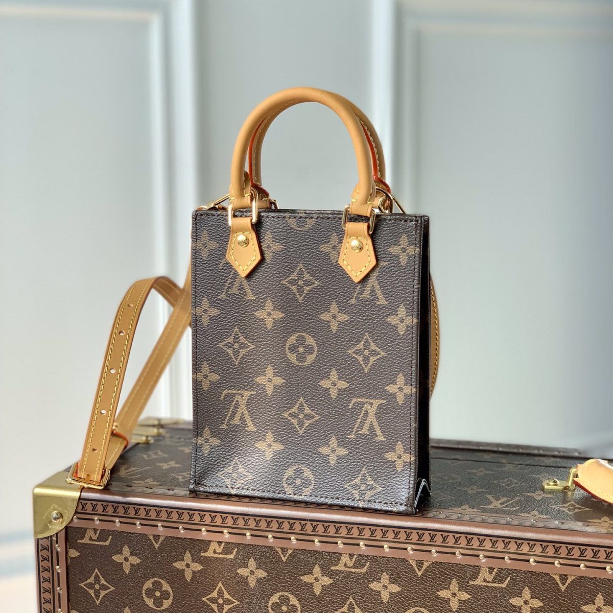 Louis Vuitton M81295 Petit Sac Plat Women Bags Size 17*14*5cm - Image 3