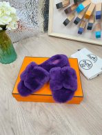 Hermes 23fw Women Winter Slippers Size 36-40 - Image 3