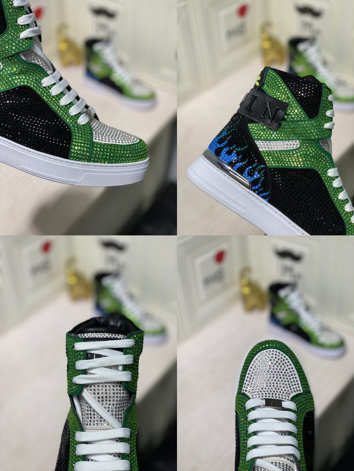 Philipp Plein Mens Outdoor Sneakers Shoes 38 - 45 - Image 3