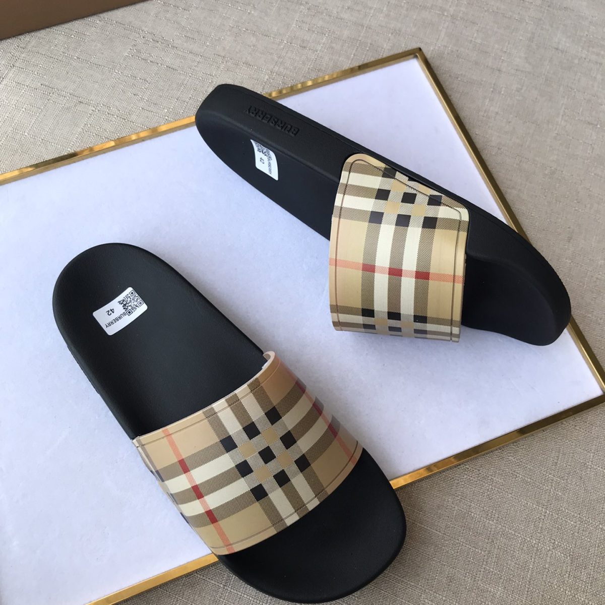 Burberry Mens Women Sandals Gr. 36-46 - Image 9