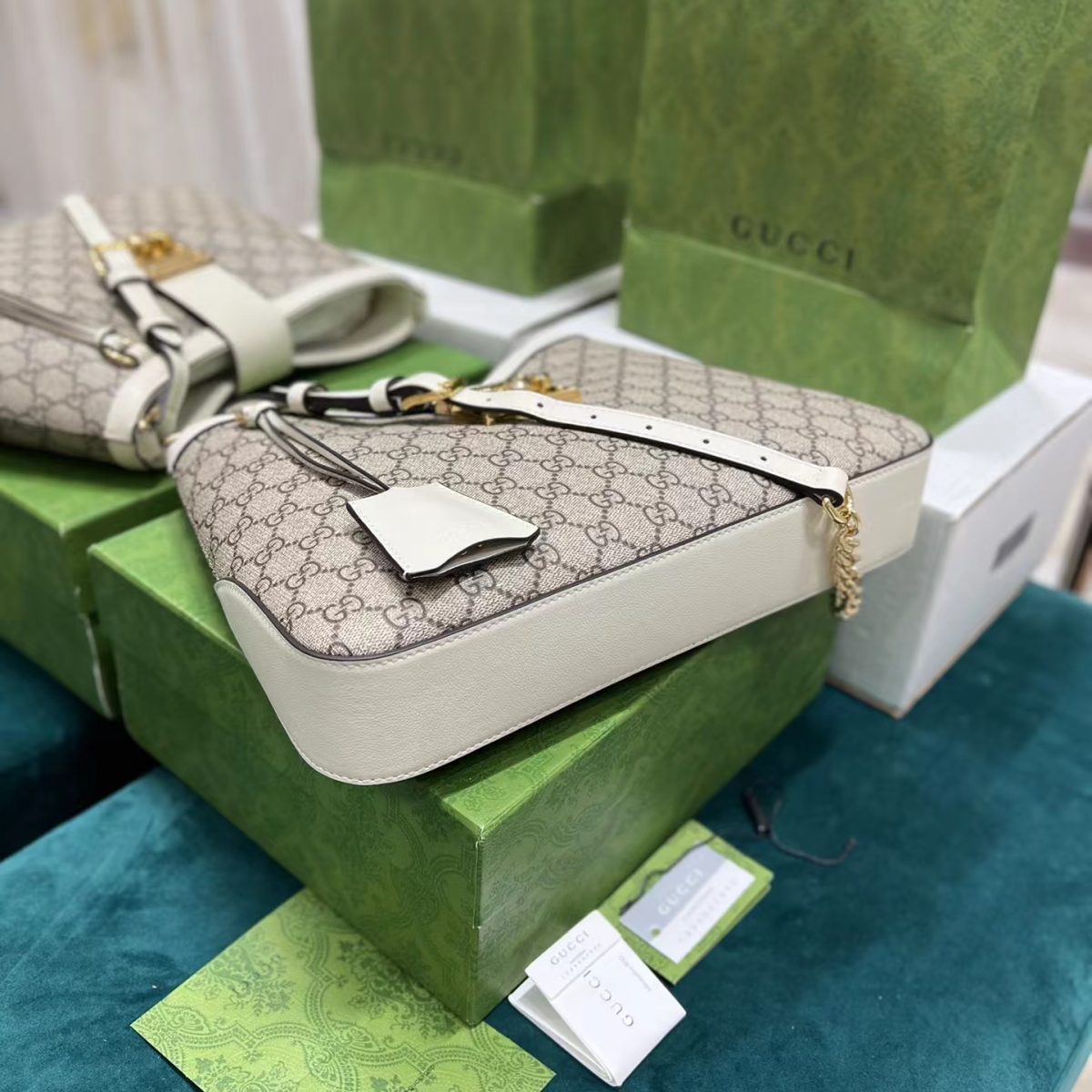 Gucci GG Ophidia GG Handbag for Women Size 32.5*24*5.5cm - Image 7