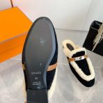 Hermes 23fw Women Winter Slippers Size 36-41 - Image 6