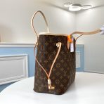 Louis Vuitton M40990 Neverfull Women Bags Brown Size 32*29*17cm - Image 3