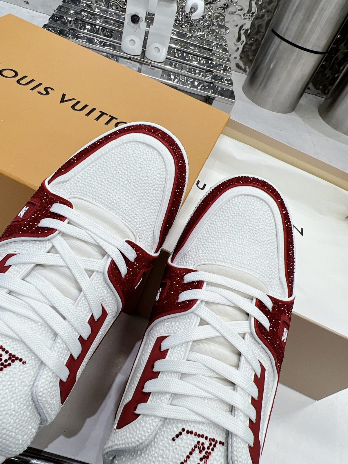 Louis Vuitton LV Trainer Diamond Sneaker Size 36-46 - Image 7