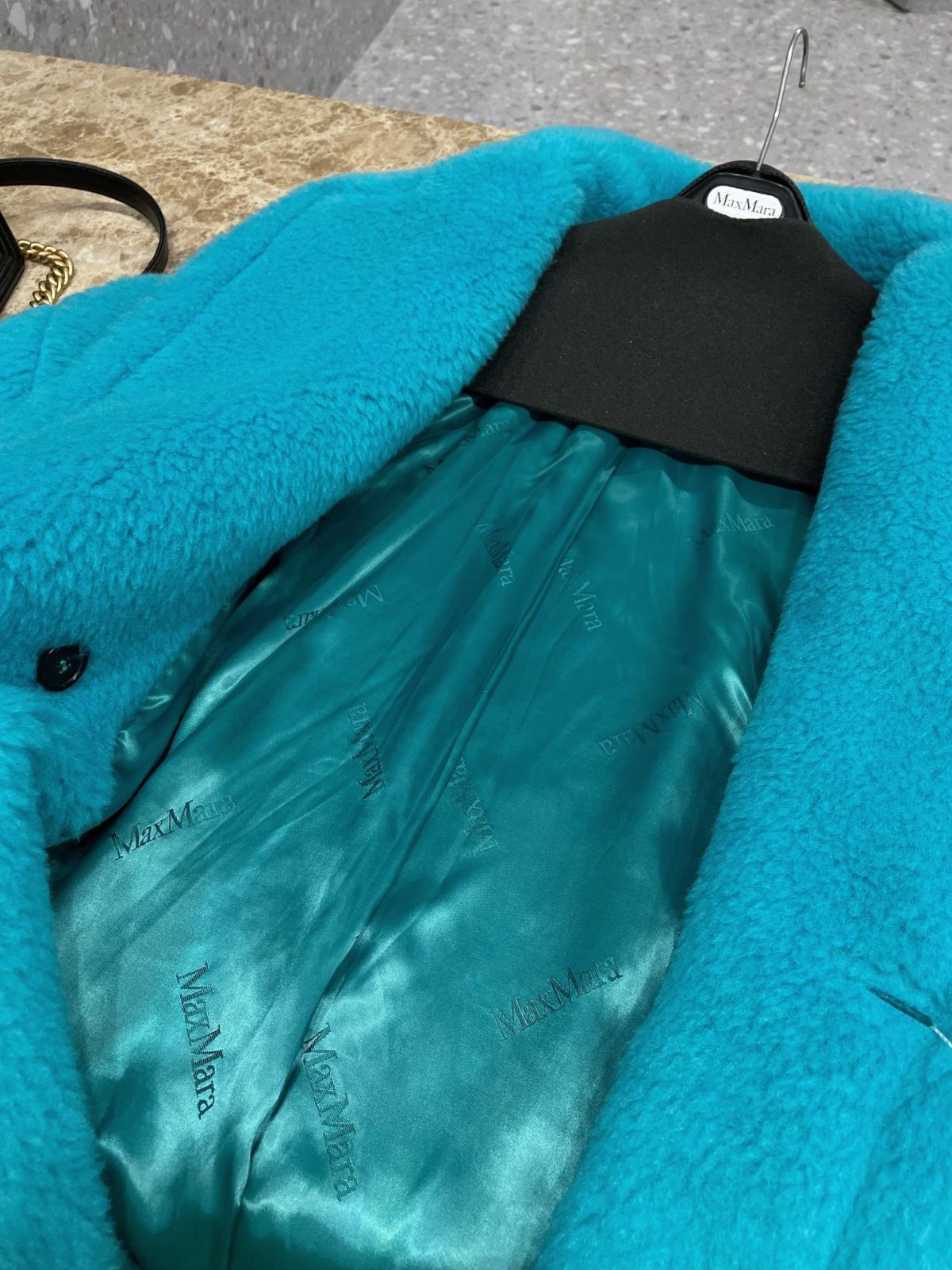 Max Mara Teddy fur long coat Size XS-M - Image 6
