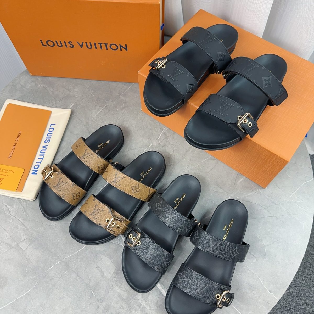 Louis Vuitton Slippers Size 36-45 2-Color - Image 1