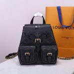 Louis Vuitton Monogram Embossed Backpack Bags 20*22*14cm - Image 2