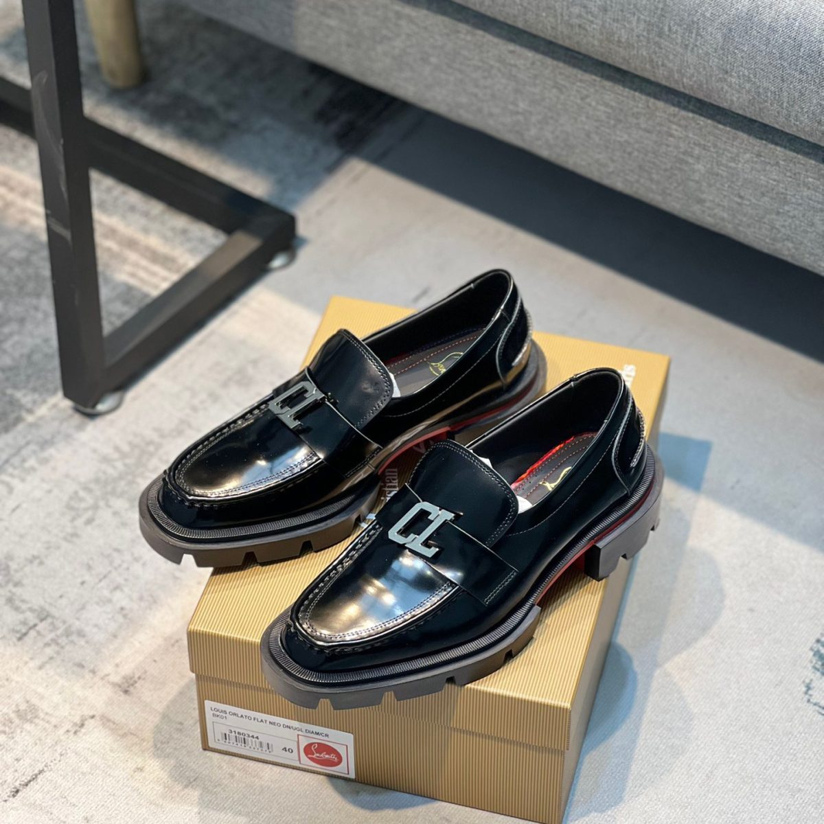 Christian Louboutin CL Moc Dune Loafers Size 39-45 3-Color - Image 1
