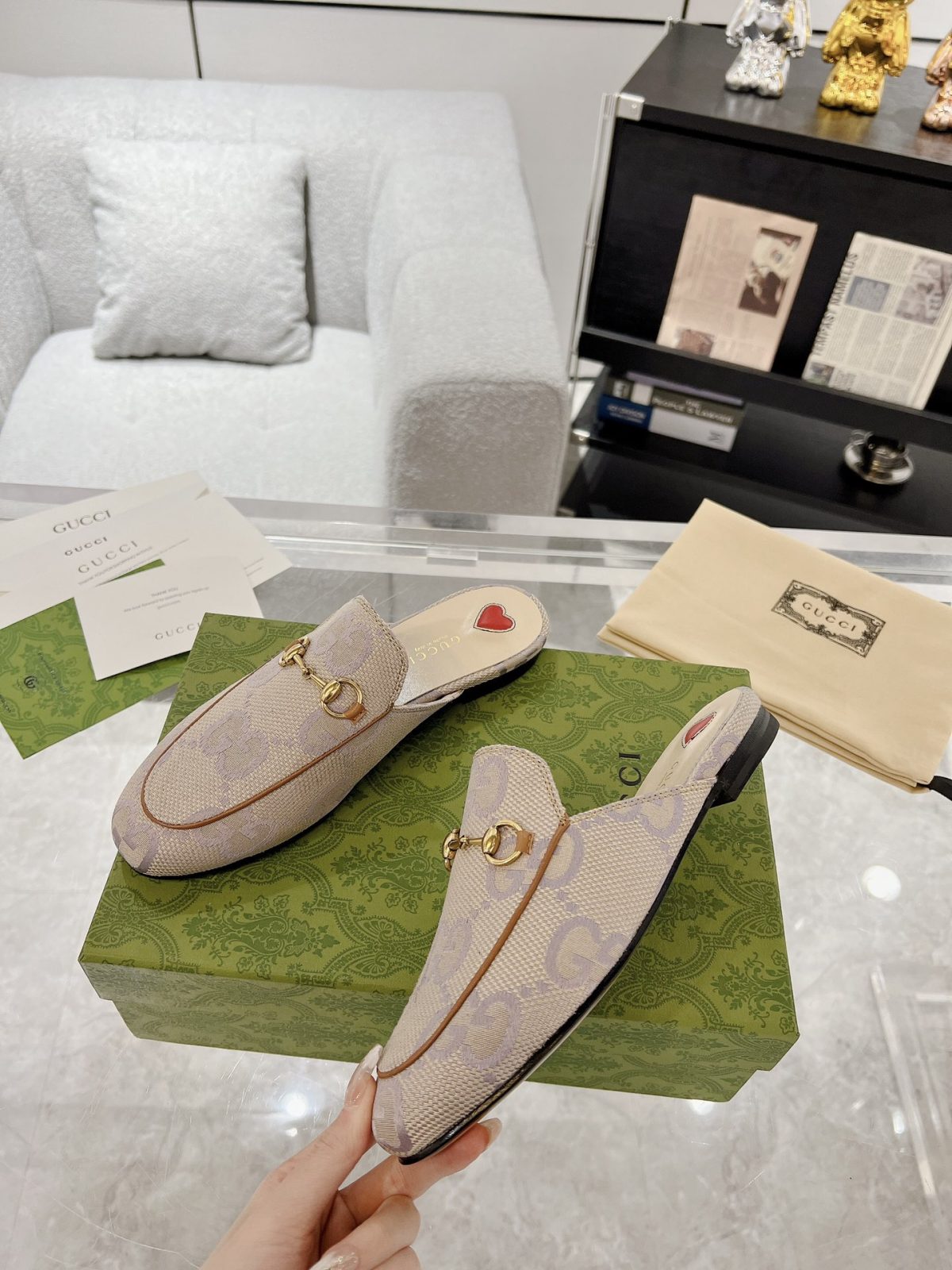 Gucci Princetown GG Slippers Size 35-41 - Image 3