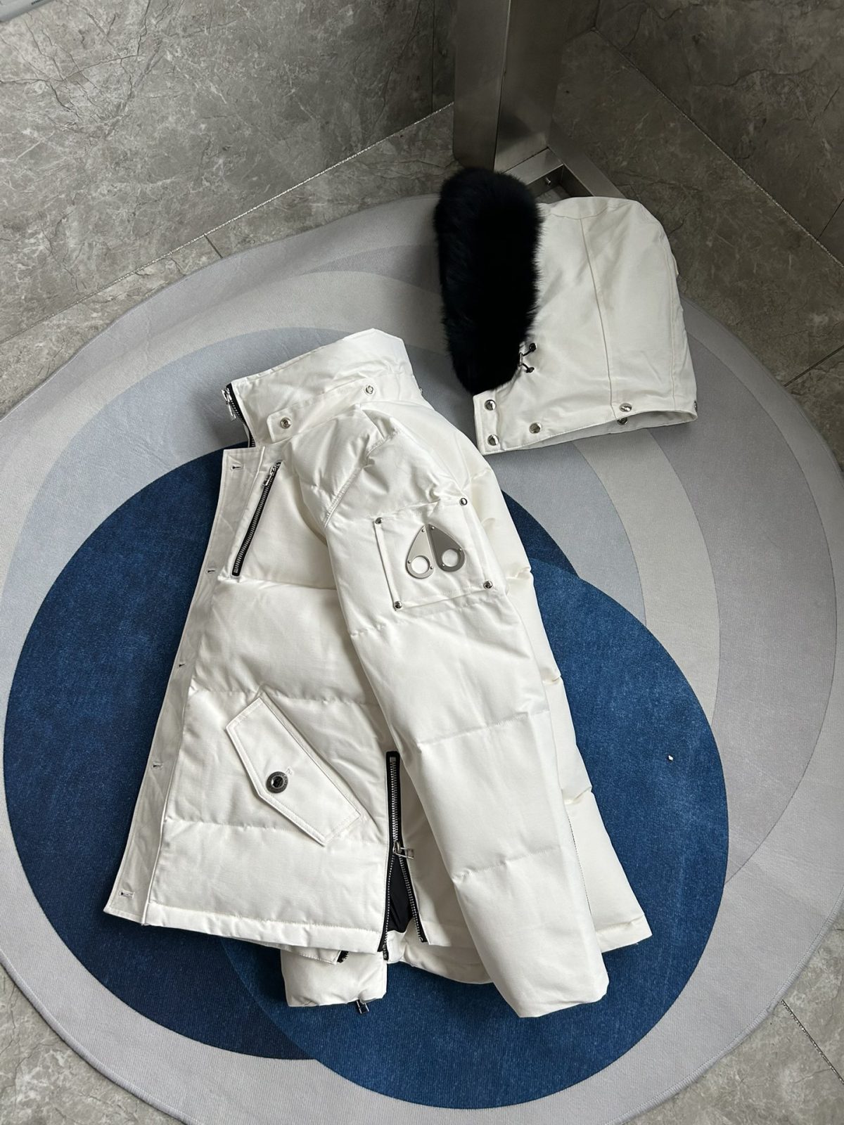 Moose Knuckles 06 Men Winter Jacket Size S-XXL White - Image 5