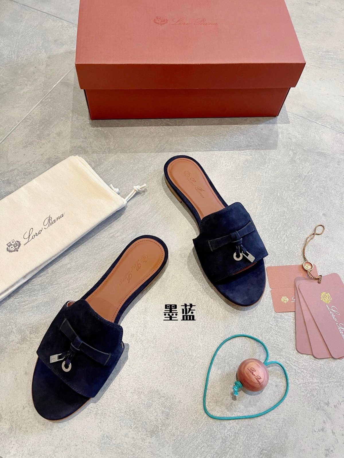 Loro Piana Charms Slipper Women Slippers Size 36-41 - Image 3