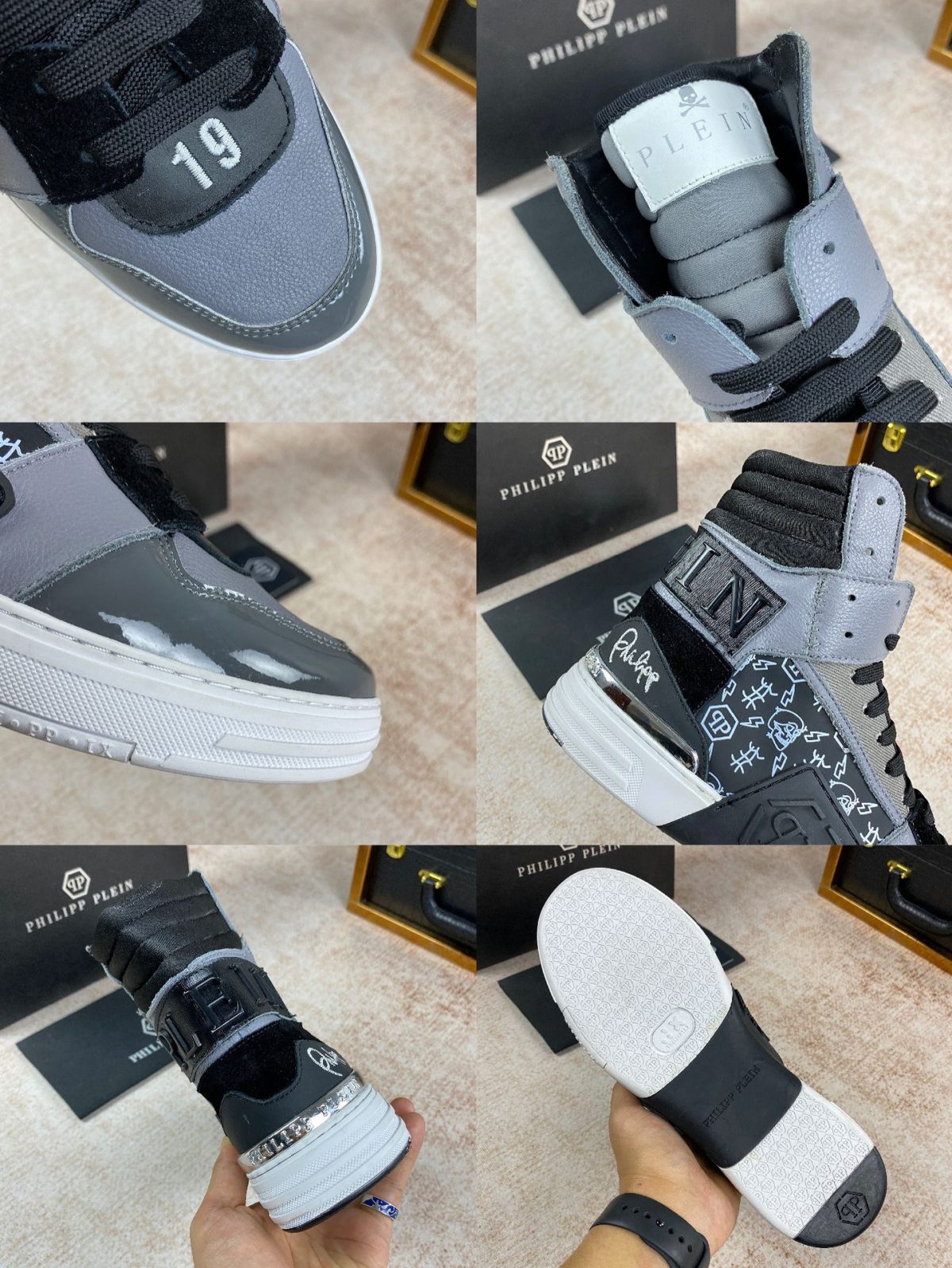 Philipp Plein Mens Outdoor Sneakers Shoes 38 - 45 - Image 2