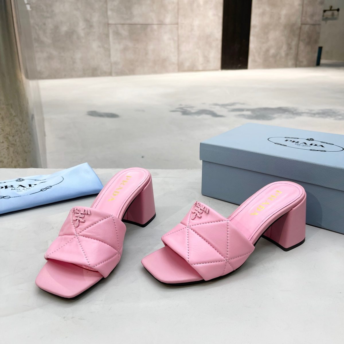 Prada Quilted Leather Pumps Size 35-41 5-Color - Image 1