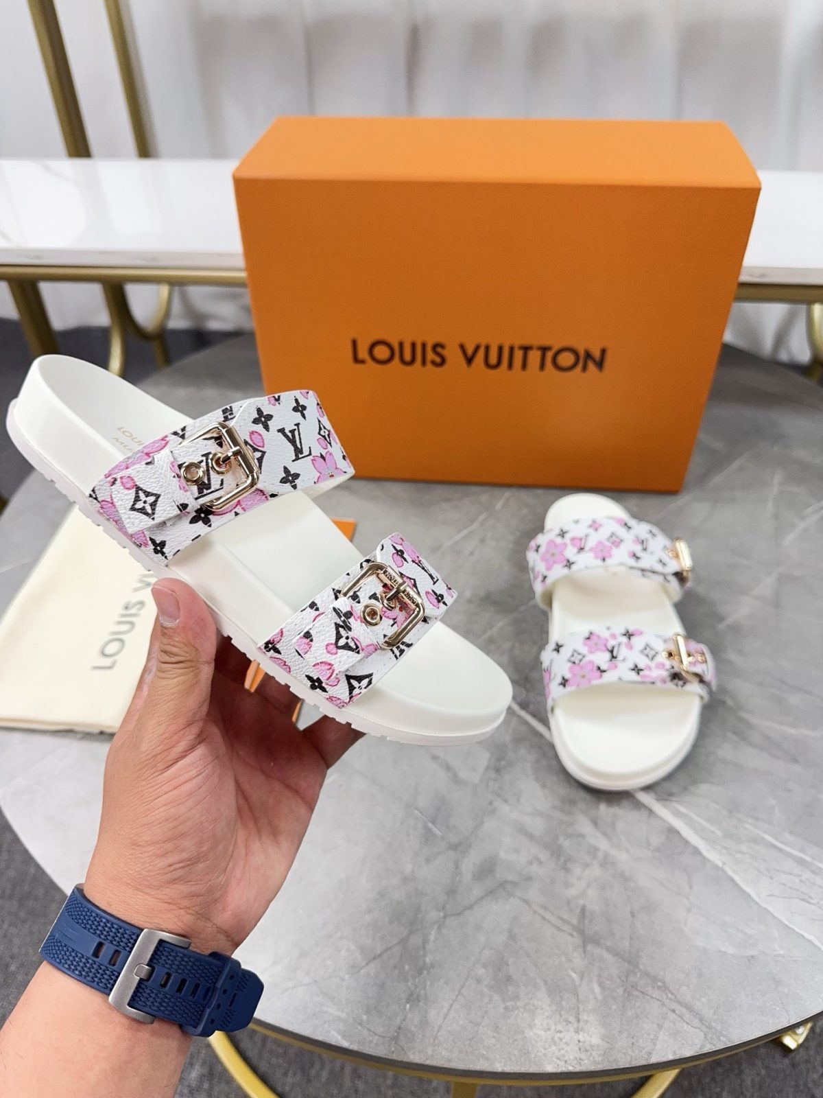 Louis Vuitton Pool Pillow Flat Comfort Slippers Size 36-46 - Image 6