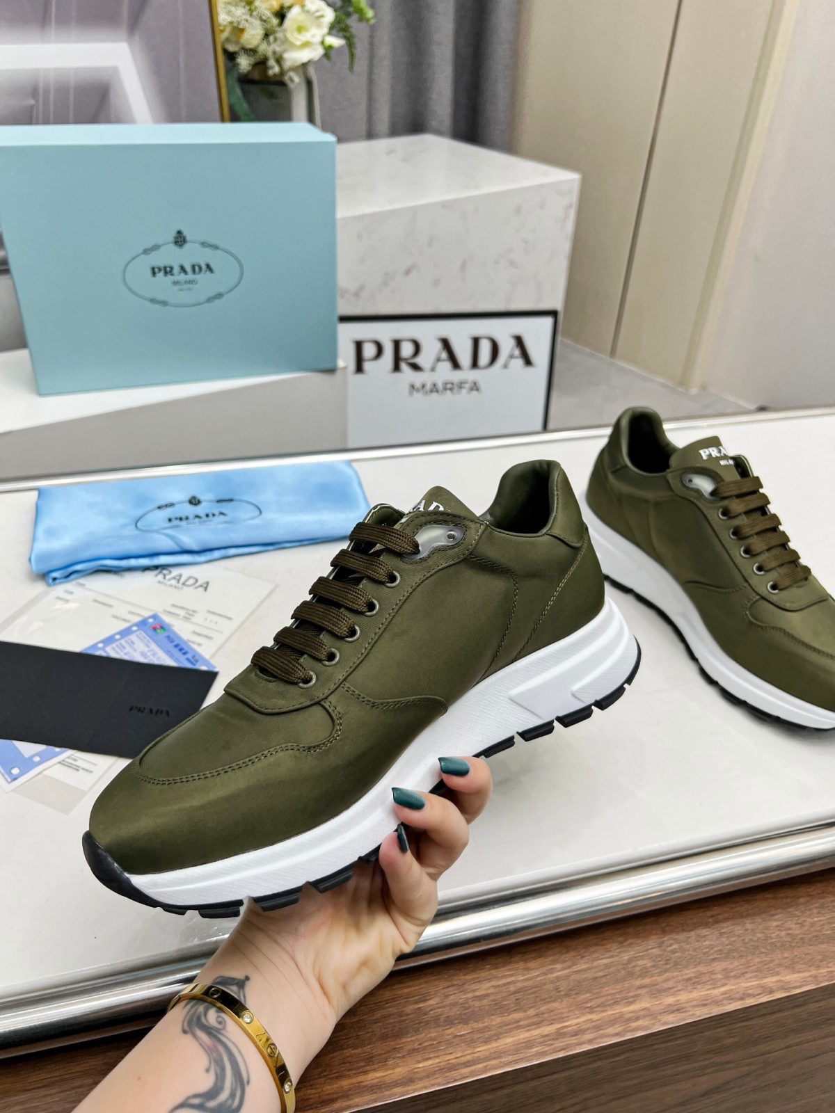 Prada 2024 New Prax 01 Re-Nylon Sneaker Size 36-46 - Image 4
