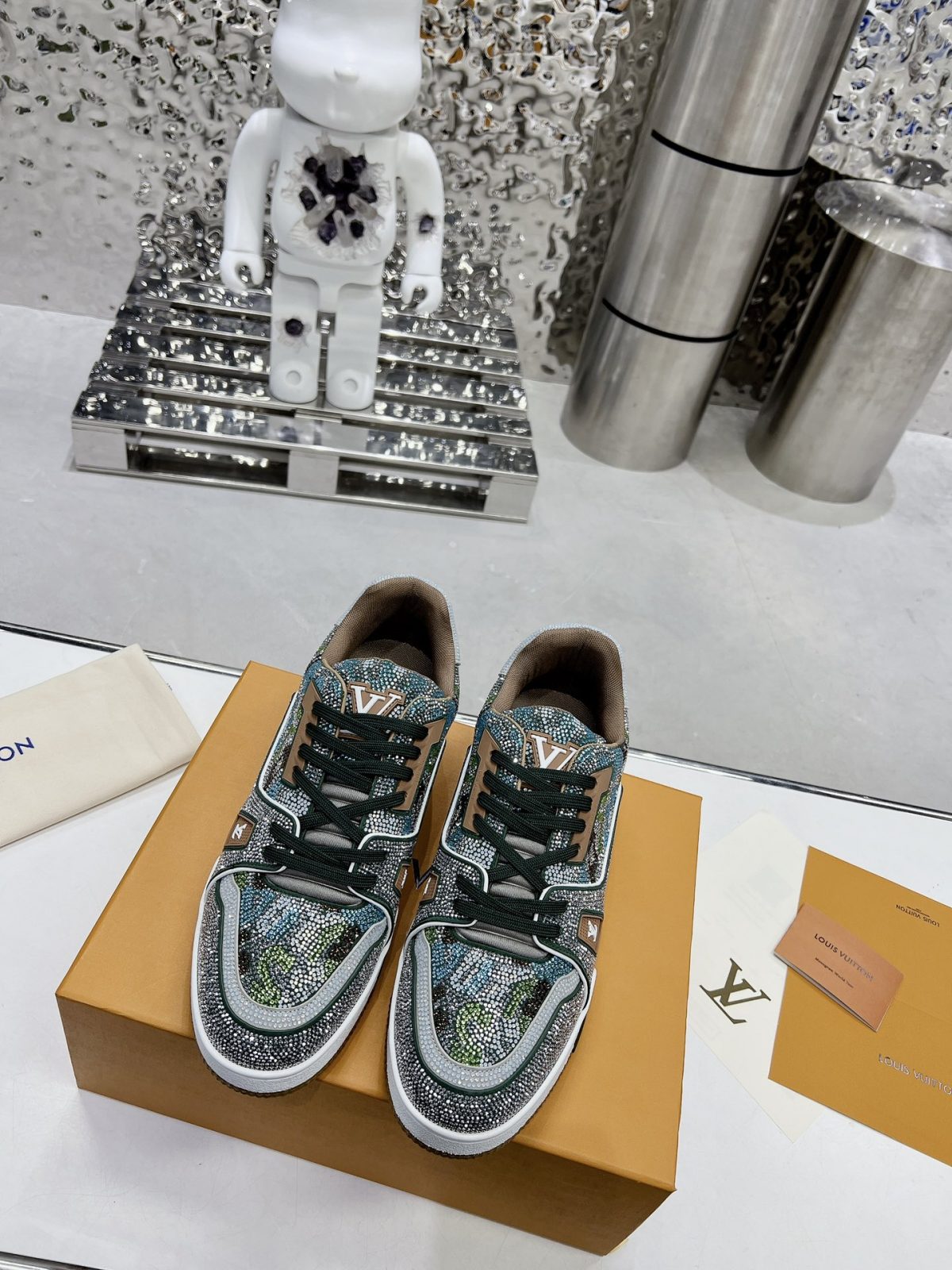 Louis Vuitton LV Trainer Diamond Sneaker Size 36-46 - Image 2