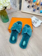 Hermes 23fw Women Winter Slippers Size 36-40 - Image 4