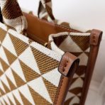 Prada 1BA354 Symbole Embroidered Fabric Handbag Size 28*22*9cm - Image 6