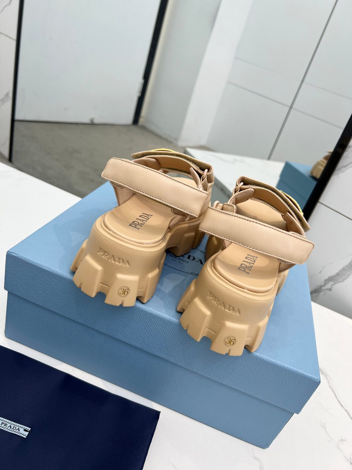 Prada 2024 New Monolith sandals Size 36-41 - Image 3