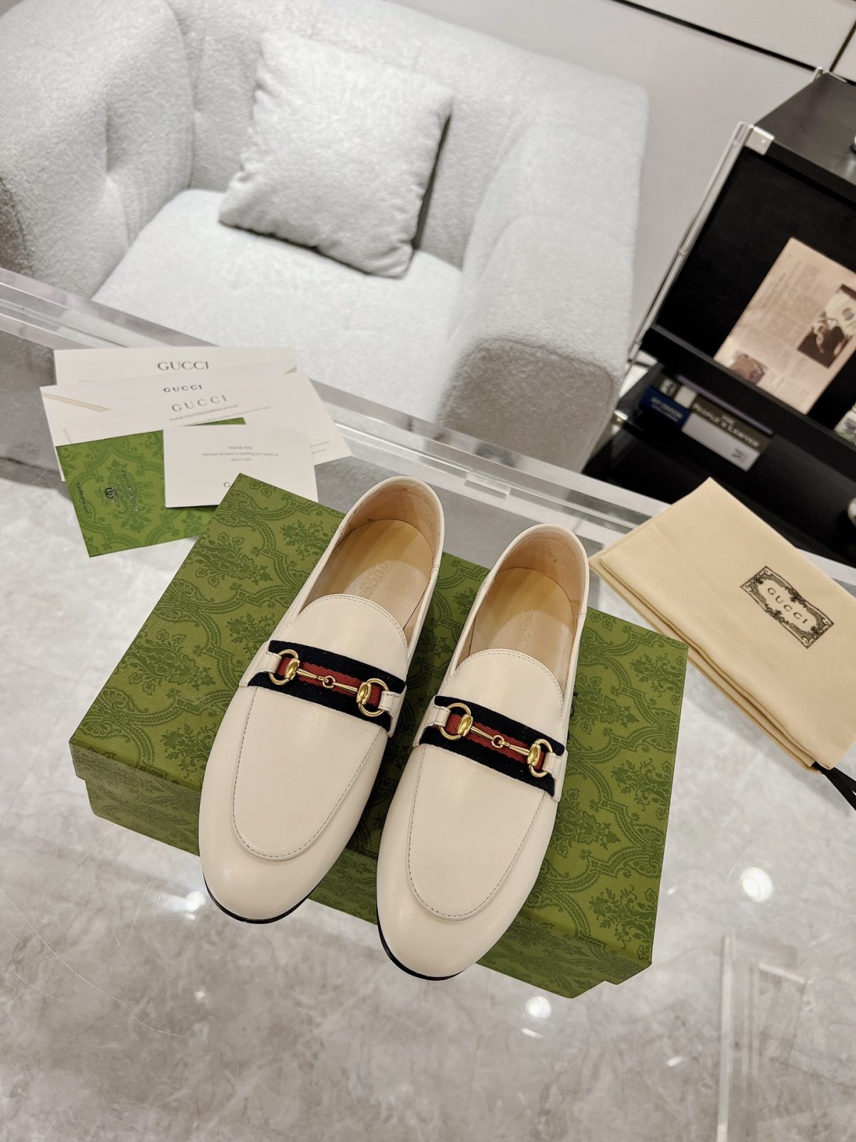 Gucci Jordaan GG Flora Loafers Size 35-41 - Image 2