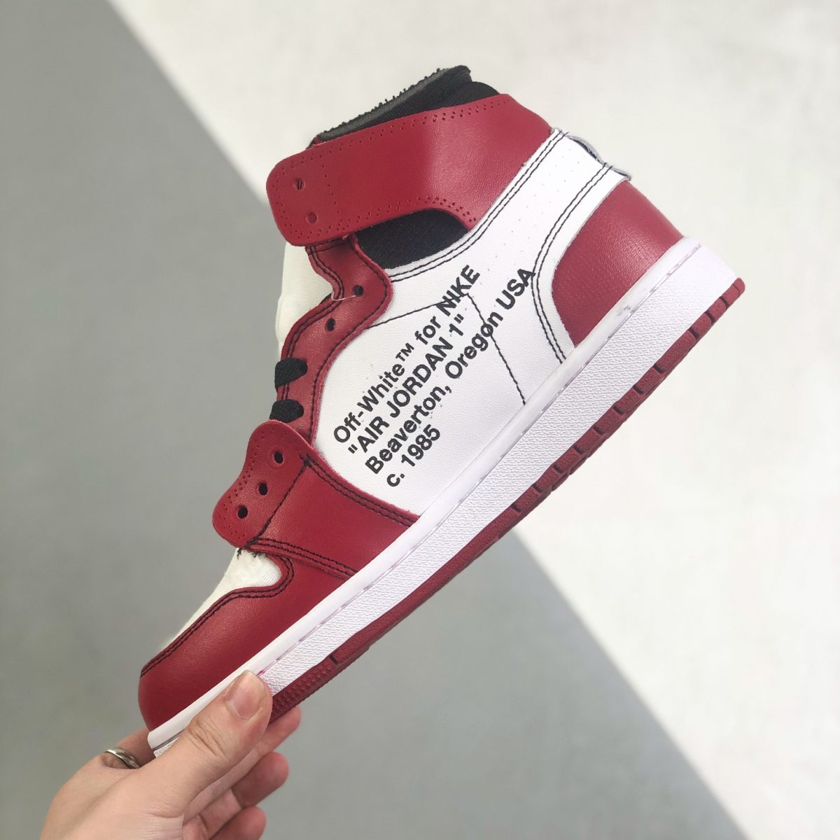 Nike Air Jordan 1 x OFF White High Top Sneakers Shoes Gr. 36-46 - Image 3