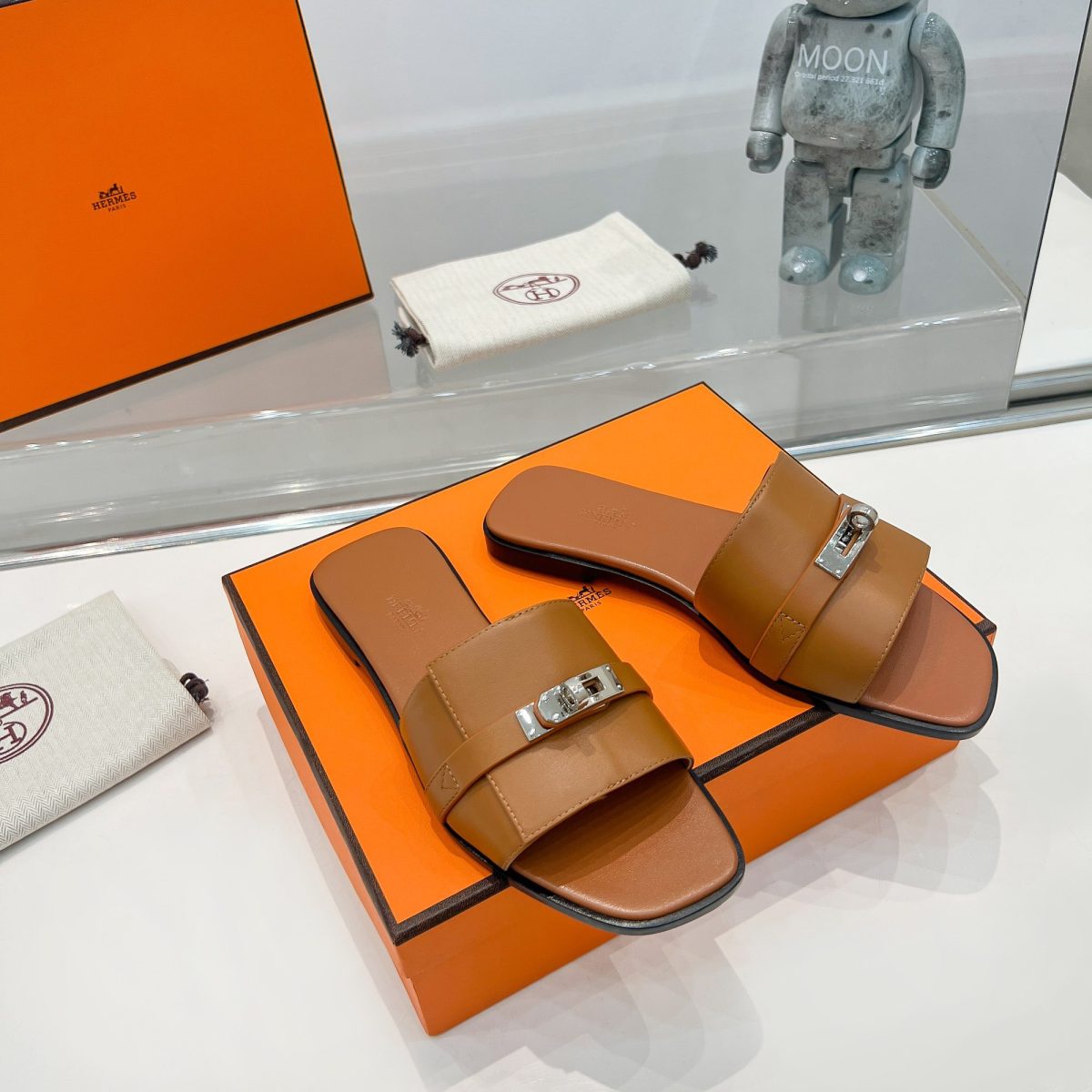 Hermes Giulia Slippers Size 35-41 3-Color - Image 1