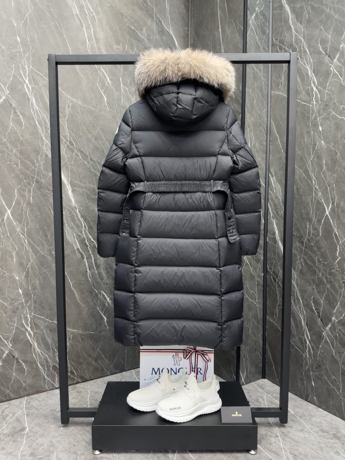 Moncler Boed Long Women Down Jacket Size S-XL - Image 9