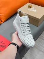 Christian Louboutin Lou Spikes High-Top Sneaker Size 36-46 - Image 3