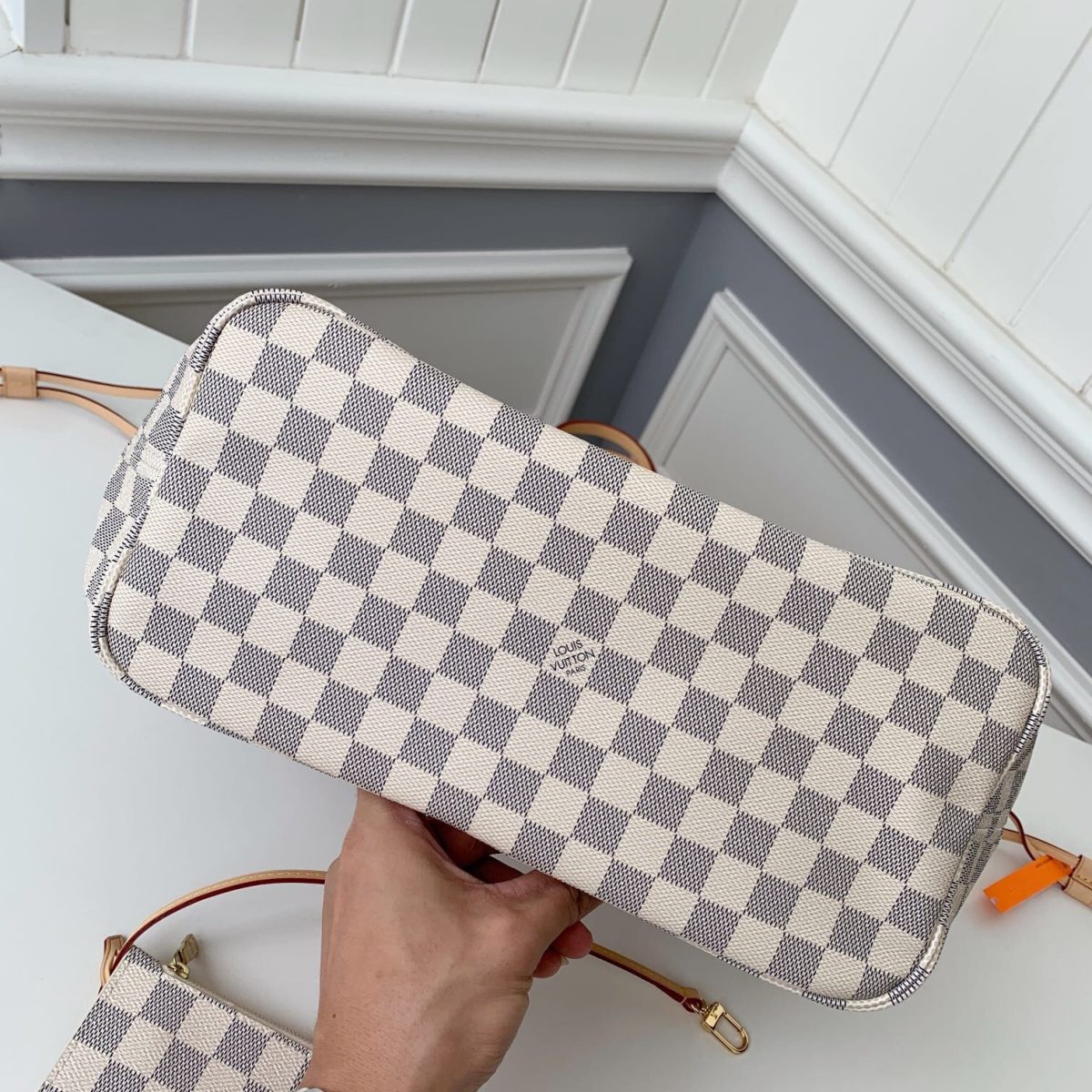 Louis Vuitton N41360 Neverfull Women Bags White Size 32*29*17cm - Image 7