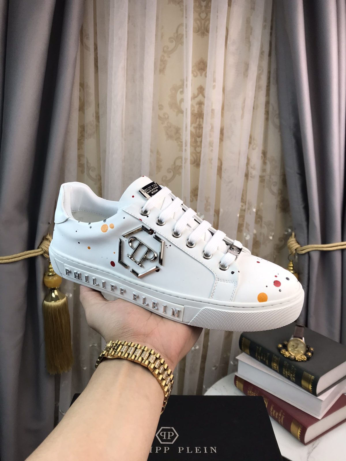 Philipp Plein Mens Outdoor Sneakers Shoes 38 - 45 - Image 1