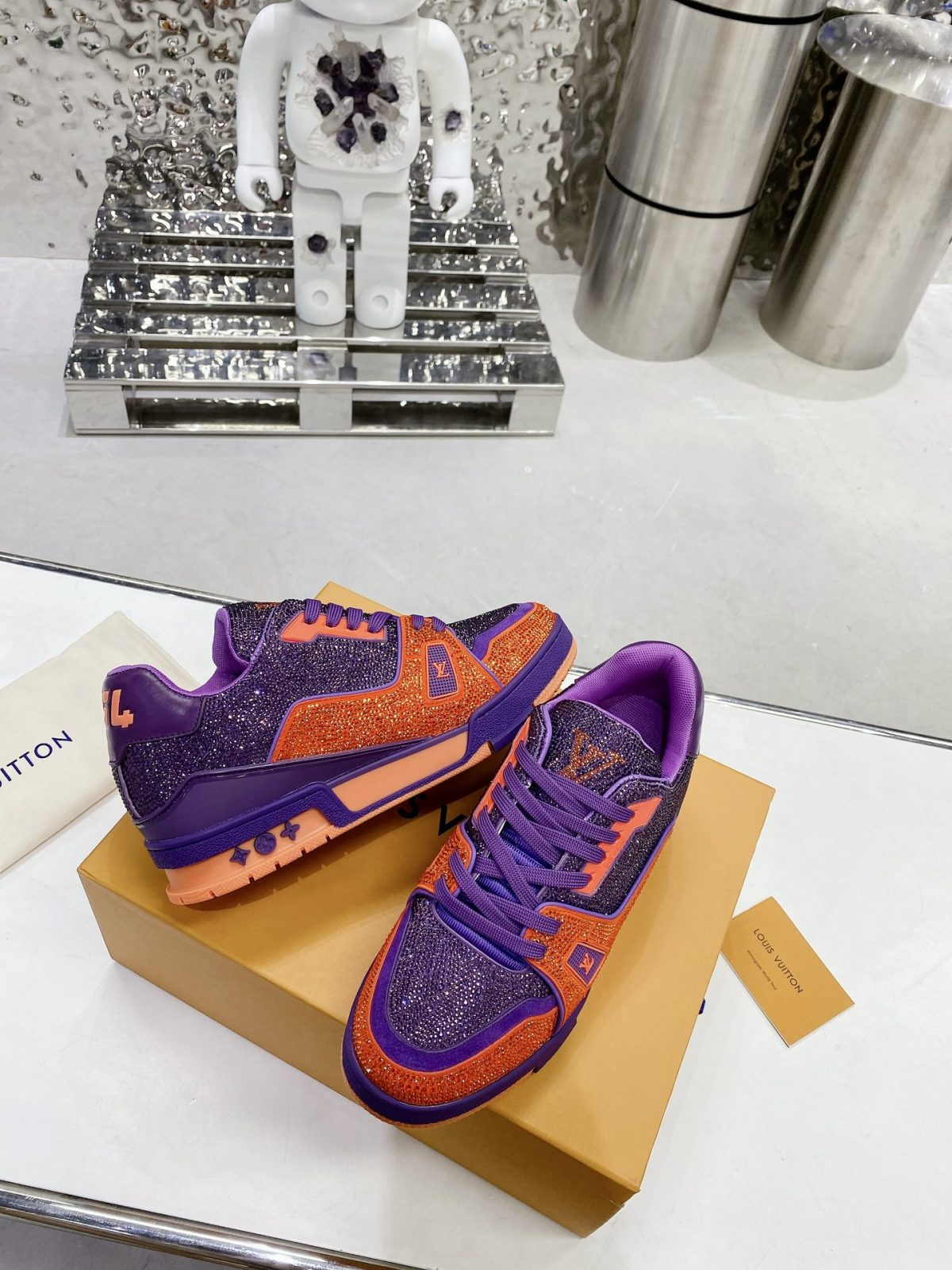 Louis Vuitton LV Trainer Diamond Sneaker Size 36-46 - Image 5