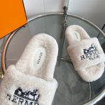 Hermes 23fw Women Winter Slippers Size 36-40 - Image 7
