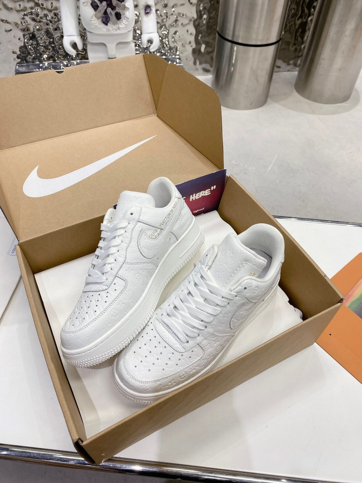 Louis Vuitton x Off White x Air Force 1 Sneaker Size 36-45 - Image 4