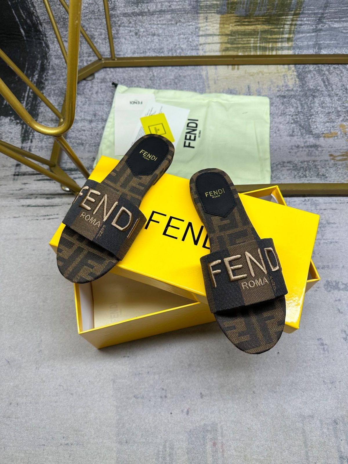 Fendi Slippers Size 36-42 - Image 3
