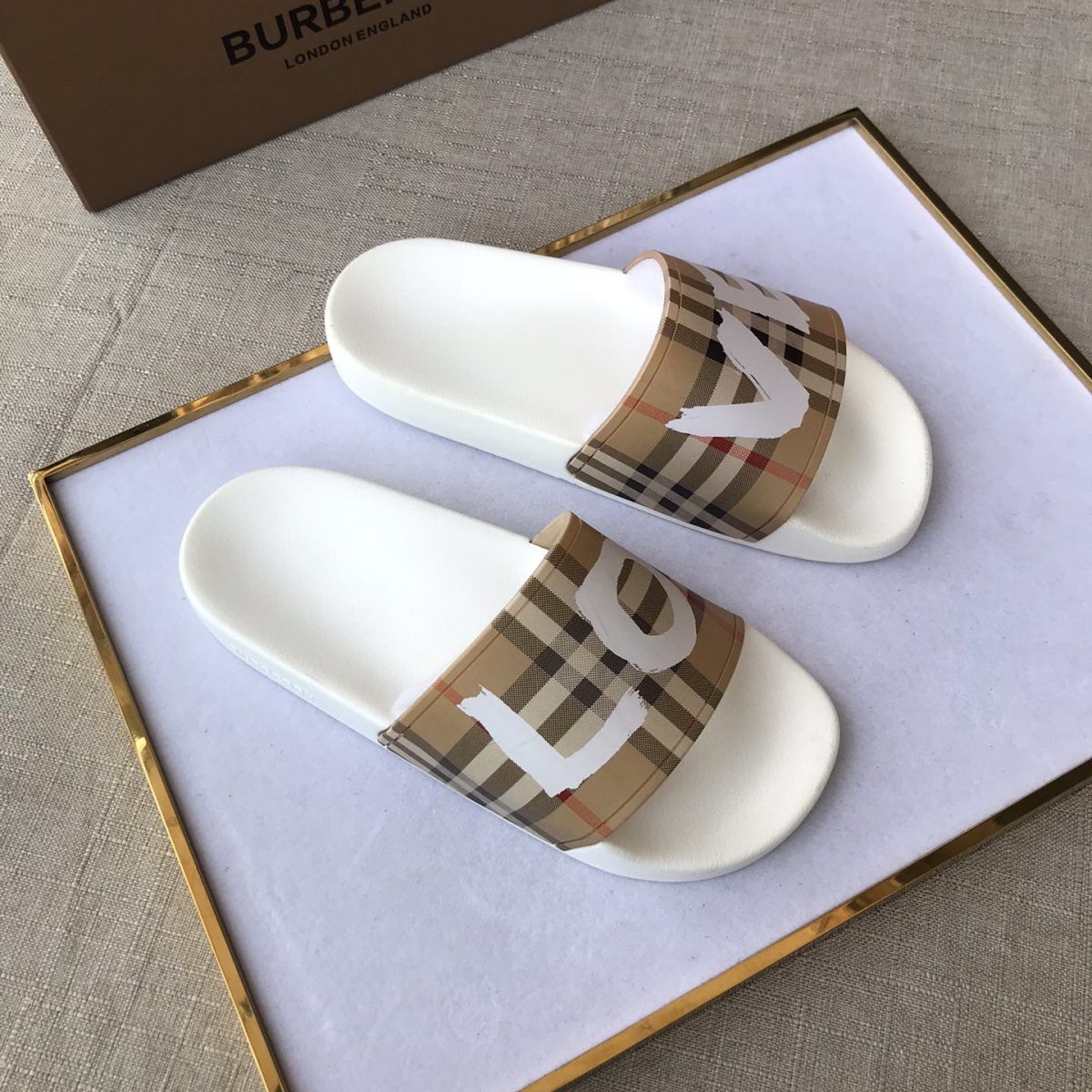 Burberry Mens Women Sandals Gr. 36-46 - Image 1