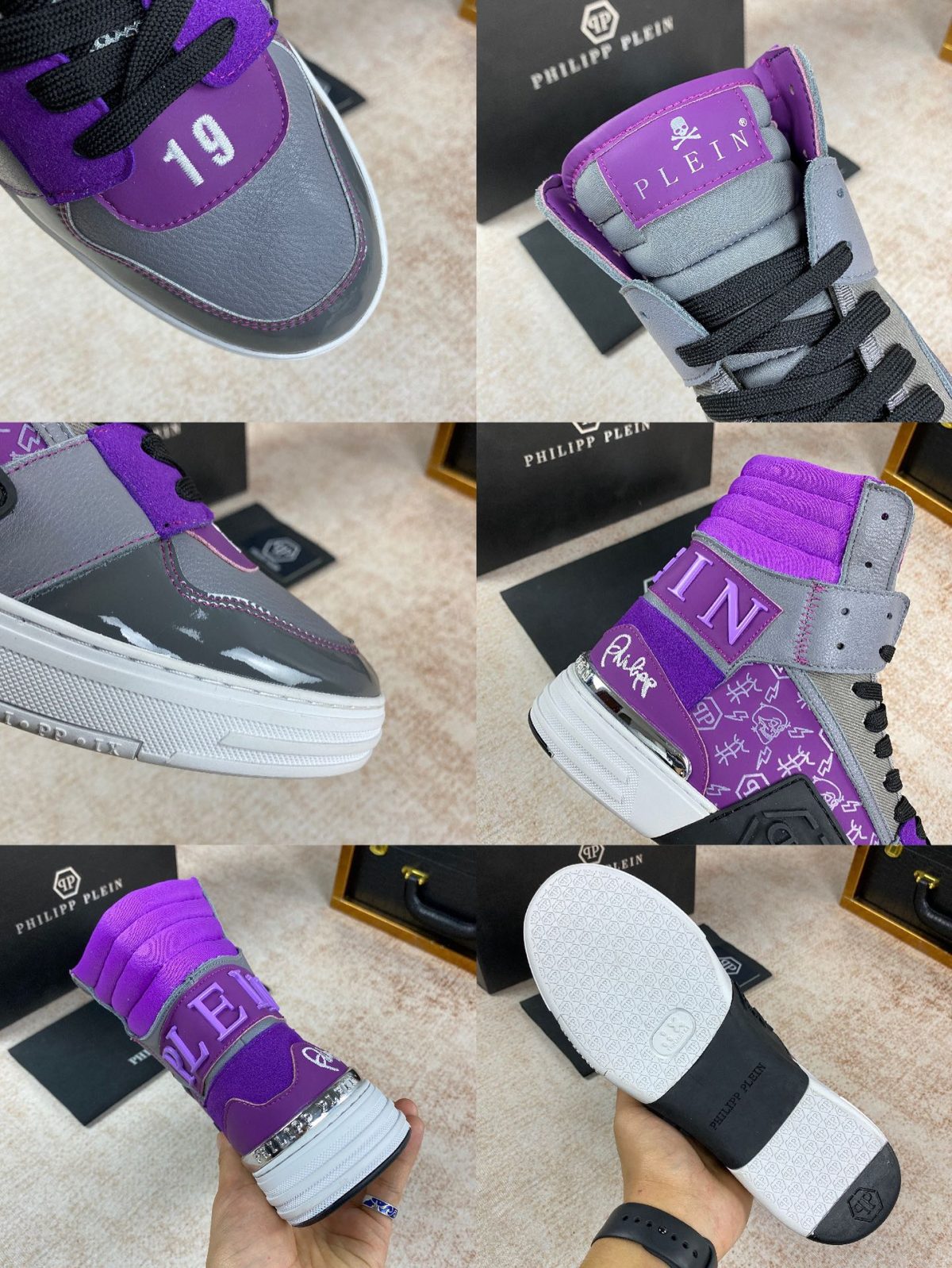 Philipp Plein Mens Outdoor Sneakers Shoes 38 - 45 - Image 9