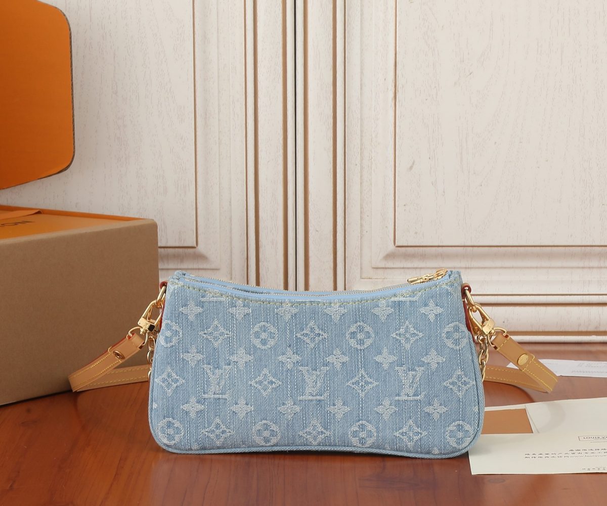 Louis Vuitton M83532 Liv Pochette Denim Cowboy Shoulder Bag Size 24.5*13.5*6.5cm - Image 3