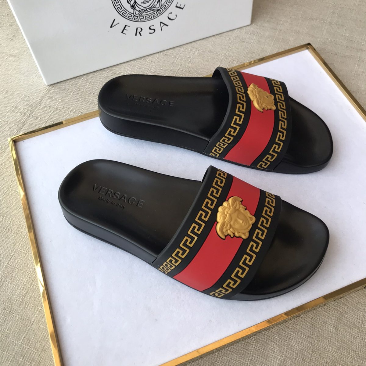 Versace Mens Women Sandals Gr. 36-46 - Image 1
