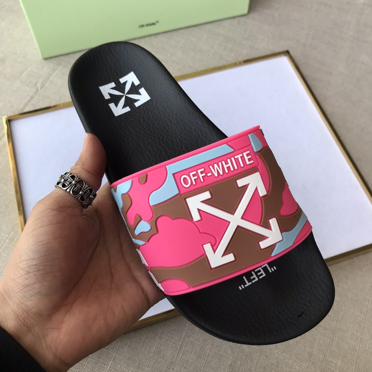 OFF White Mens Women Sandals Gr. 36-46 - Image 5