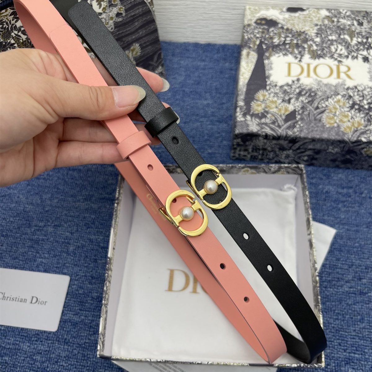 Dior Women Belt Width 2cm - Image 1