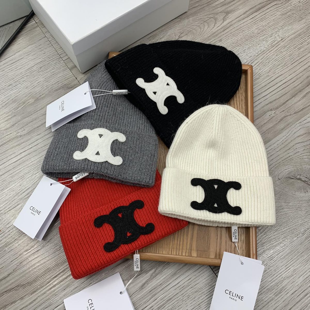 Celine Knitted Hat 4-Color - Image 1