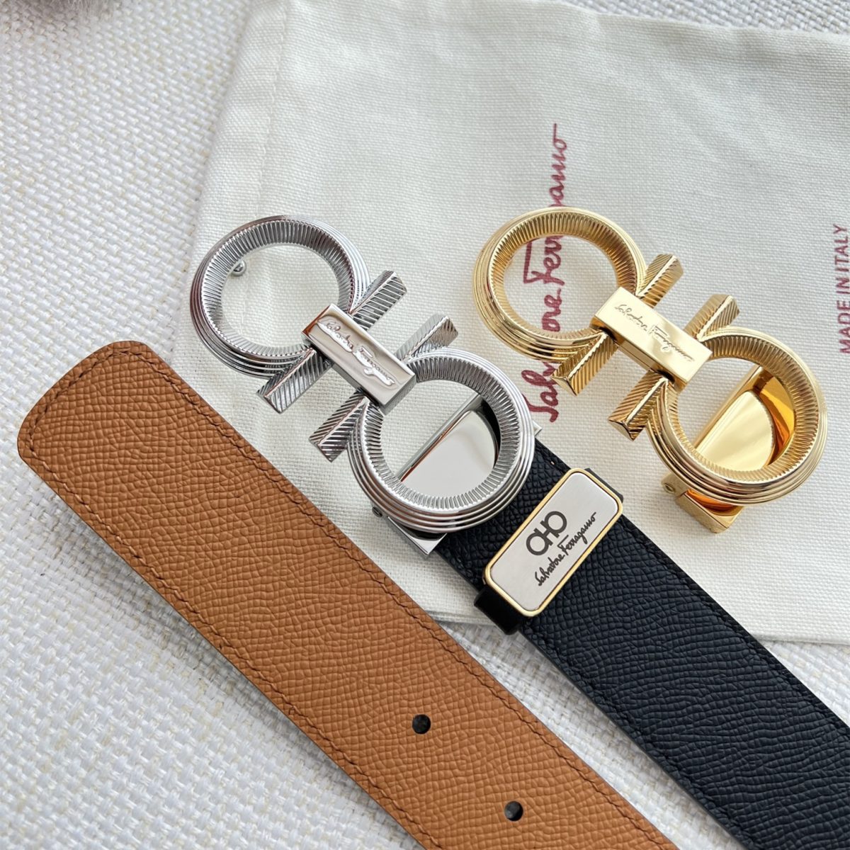 Ferragamo Men Belt Width 3.5cm - Image 1