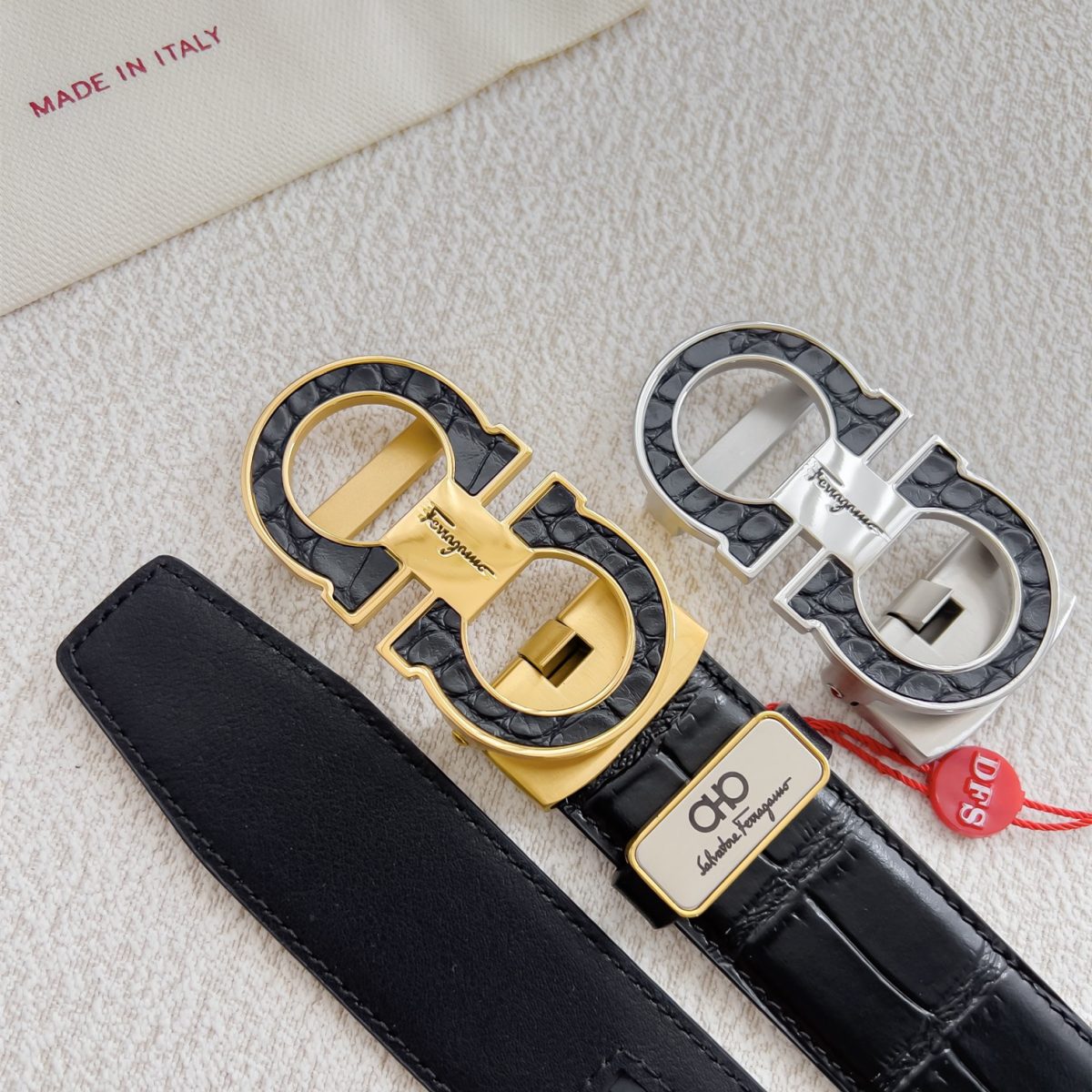 Ferragamo Men Belt Width 3.5cm - Image 1