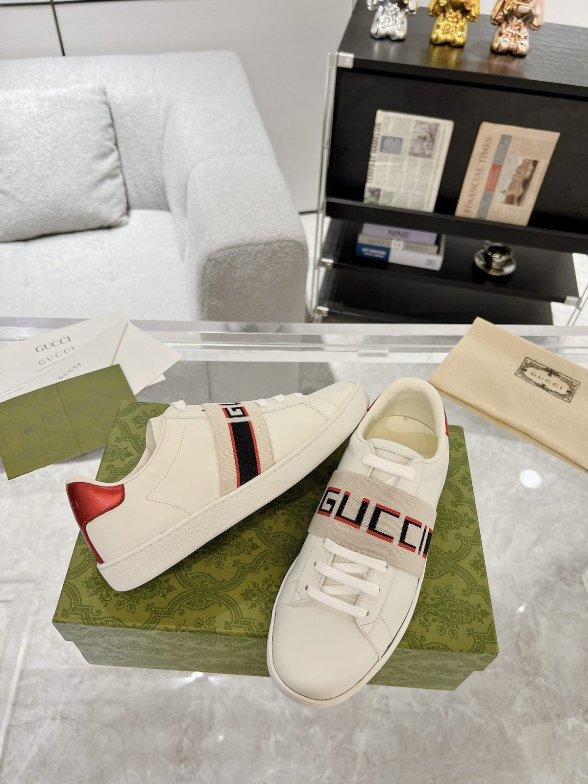 Gucci Ace women Sneaker Size 37 - Image 3